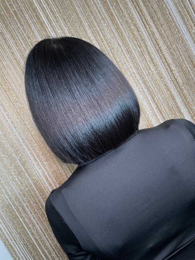 NATURAL QUICKWEAVE BOB W/ Leave-out