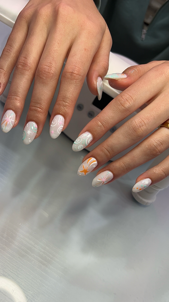 Multiple Designs On One Nail