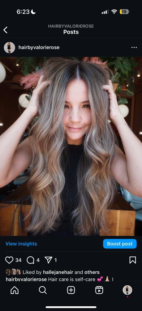 Move up (1 row) at Hair by Valorie Rose in Denver, CO