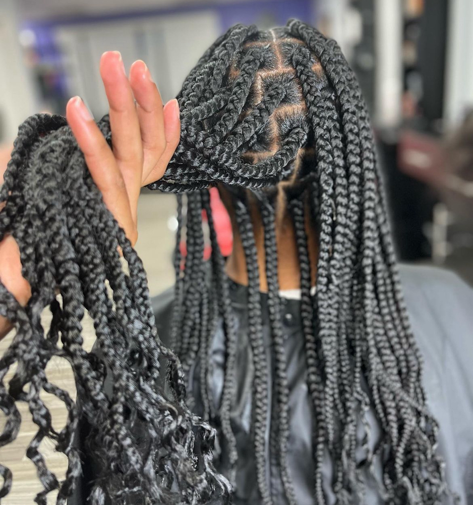 Large Box Braids at SimoneSlays in Elyria, OH
