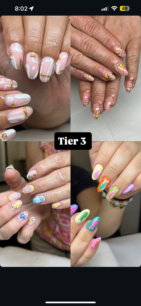 Tier 3 Complex Design at Nailed by Hannah in Fort Walton Beach, FL