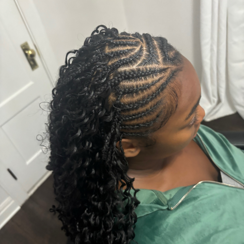 Fulani/Tribal Braids 💕 at Mixedbeautystylez in Wethersfield, CT