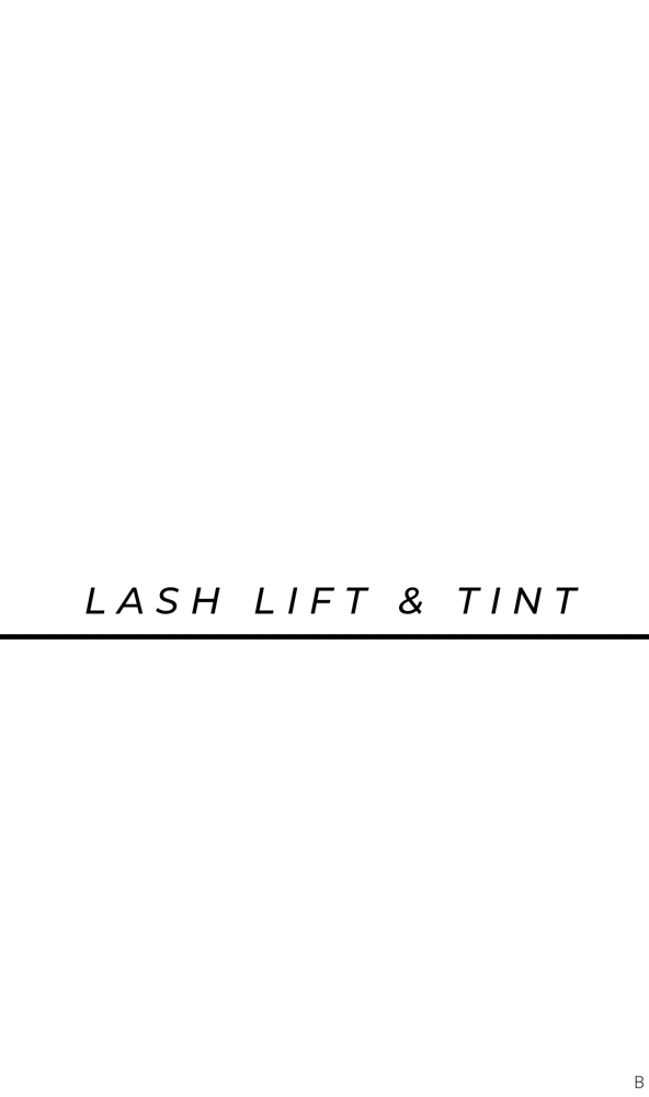 Lash Lift & Tint