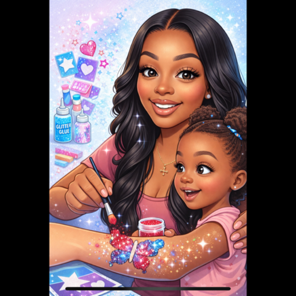 Glitter Tattoos at Janea Young in Anywhere, IL