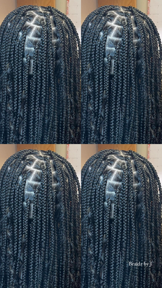 Smeduim Knotless Braids at BraidzbyJ in Abilene, TX