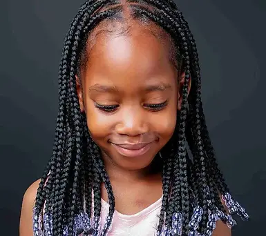 KIDS BOX BRAID WITH ADDED HAIR