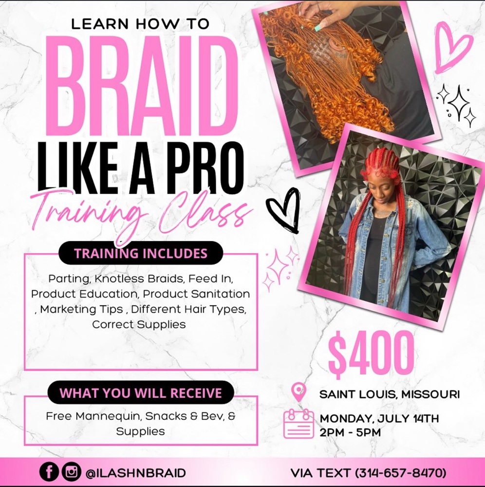Luxury Baid Class at ILASHNBRAID in Houston, TX