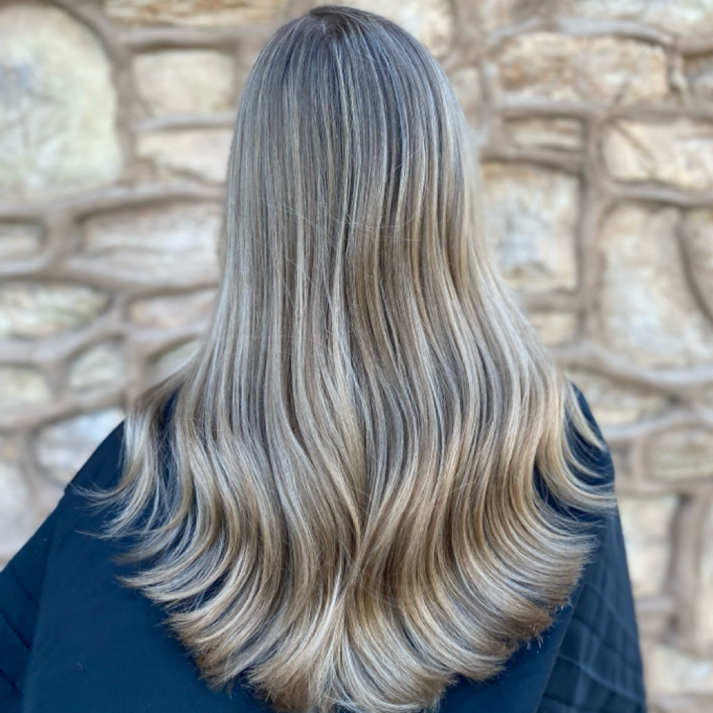 Full Root Touch-Up (Gray Coverage) at INVU Beauty Salon in Modesto, CA