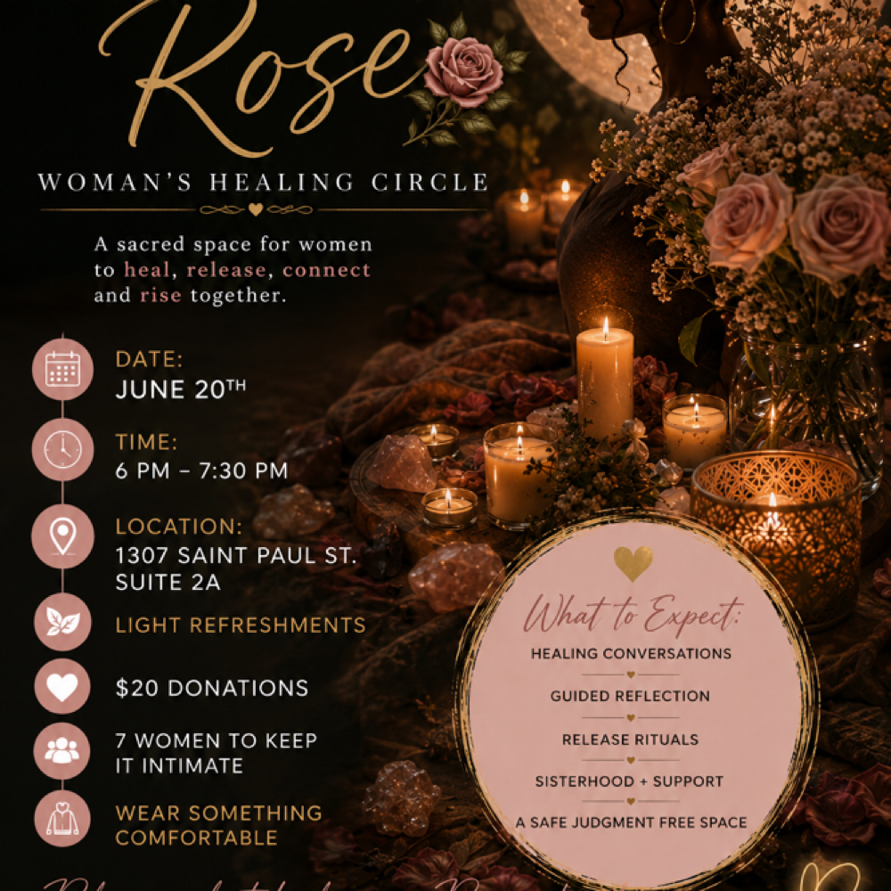 She who Rose Womens Healing Circle at Radiant Roots Holistic Wellness in Baltimore, MD