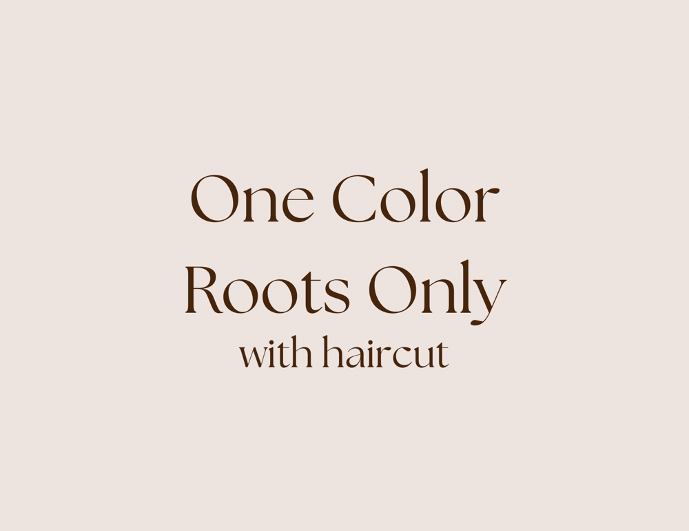 One Color Roots Only W Haircut