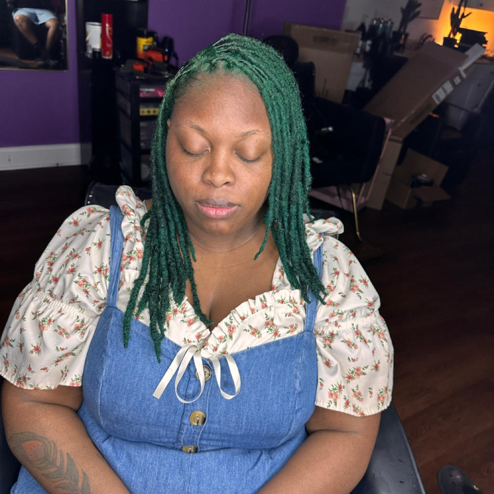 Full Head Lightner and Color at Alluring Locs by Choc in Salisbury, MD