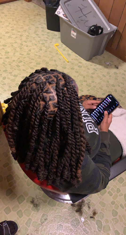 Invisible Locs On Real Hair at Hair Hustlaaa! in Humphrey, AR