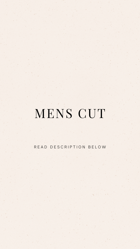 Mens Cut