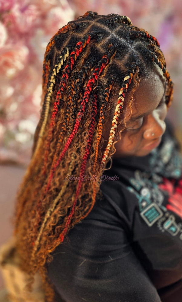 Boho Knotless Braids