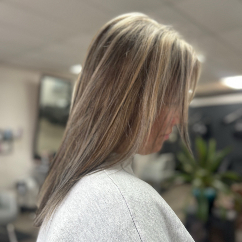 Partial highlight/lowlight at Hair by Avery in Southaven, MS