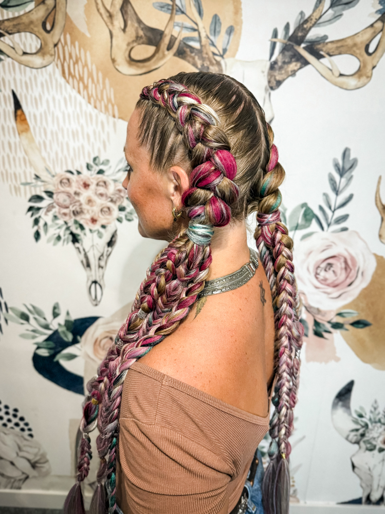 Festival Braids-bubble/dragon/dutch at Braids by Lacey in Sioux Falls, SD