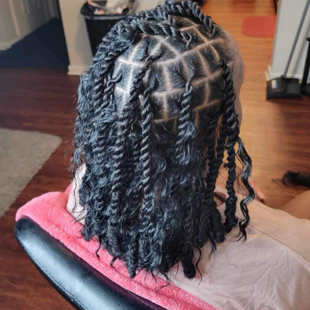 Invisible Loczz Bob Over Locs at Loc’d Em Up By Kaee in Mobile, AL