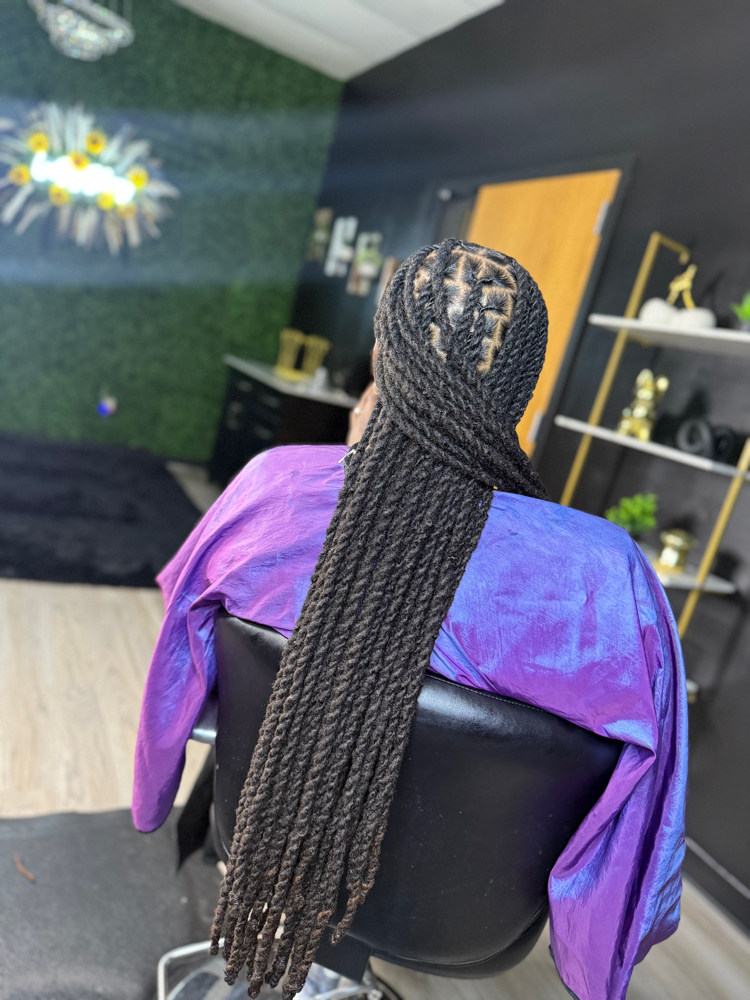 Retwist W/ Ropes (LowerBack Length) at Locs BySherry in Florissant, MO
