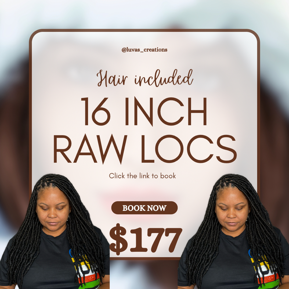 16 Inch Raw  Locs Deal at LUVAS CREATIONS 🖤 in Tampa, FL