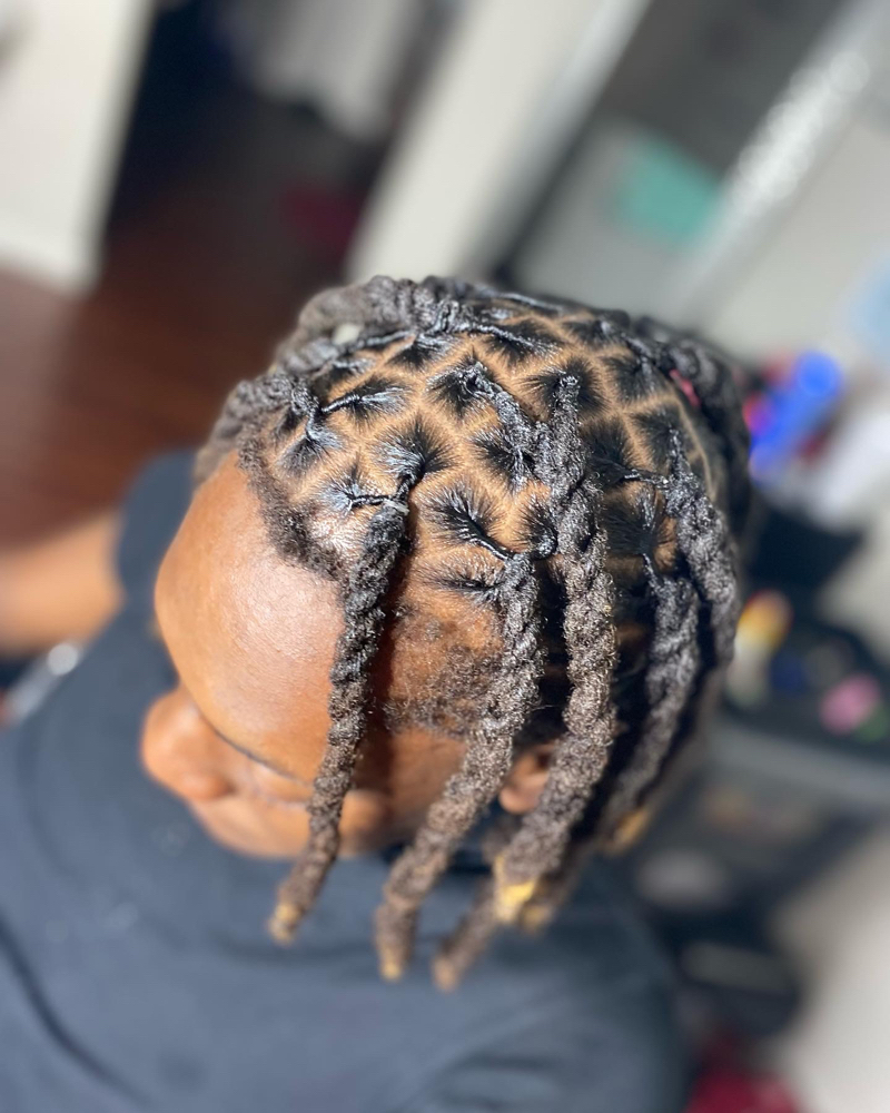 Short Length Retwist w/ Style at Loc’d Em Up By Kaee in Mobile, AL