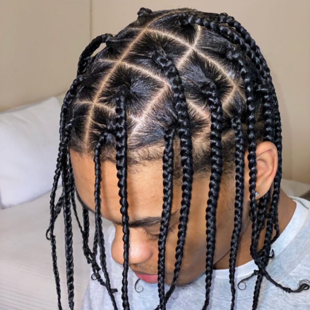 Natural Box Braids at Chez Chacha Hair Braiding in Fort Collins, CO