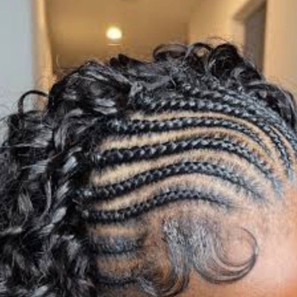 HALF SEW-IN HALF BRAID at Yawa Hair Braiding & Locs in Texas, TX