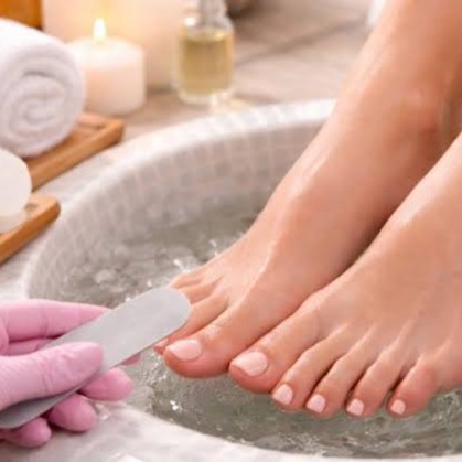 regular pedicure (unisex) at L&G Hair and Nails Salon in Long Beach, NY