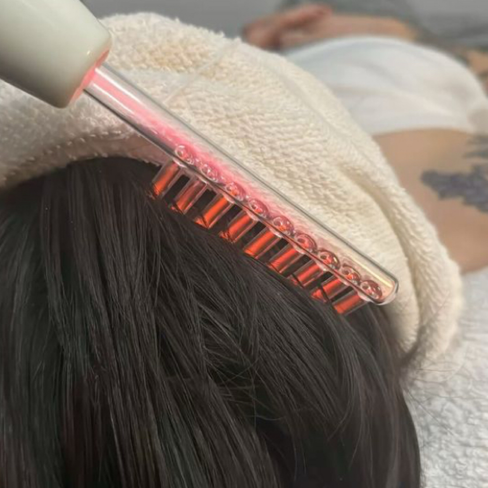 High Frequency Wand at Luminous Salon - Head Spa & Reiki Healing in South Easton, MA