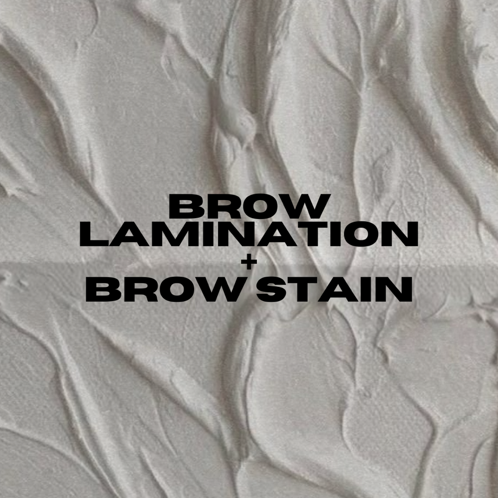 Brow Lamination + Stain Combo