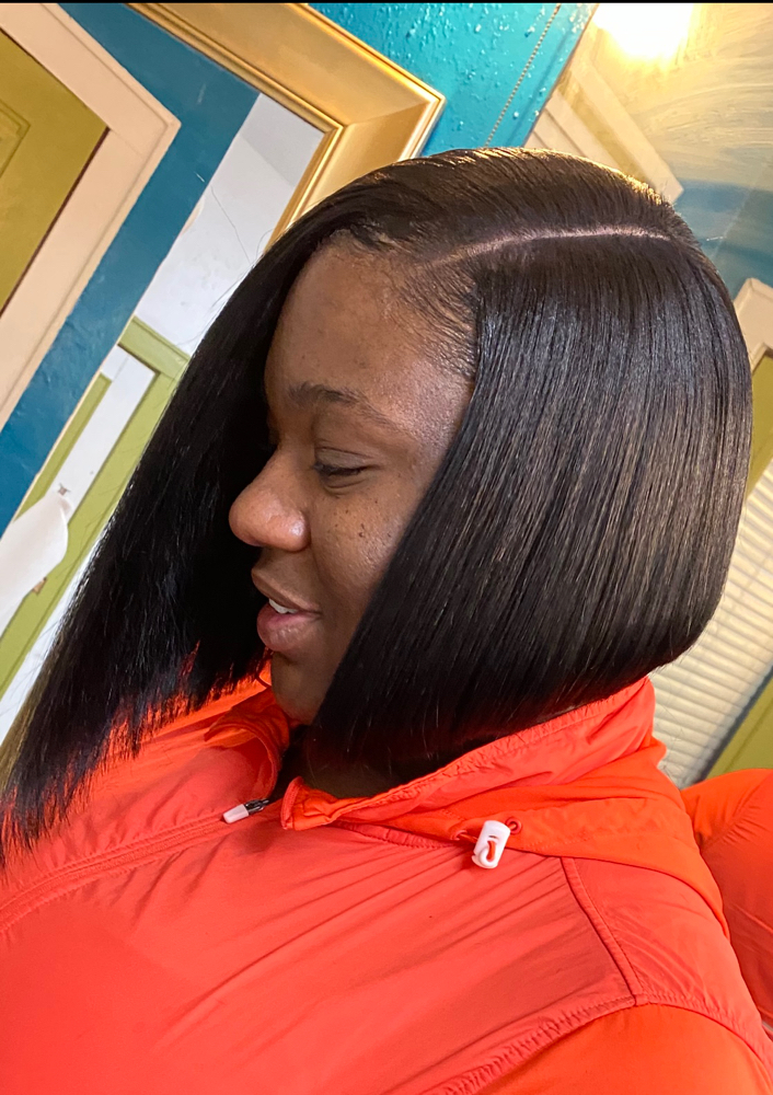 Asymmetrical Bob Hair Included