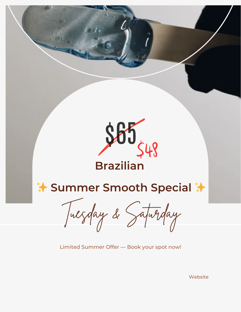 $48 Full Brazilian | Tues/Sat