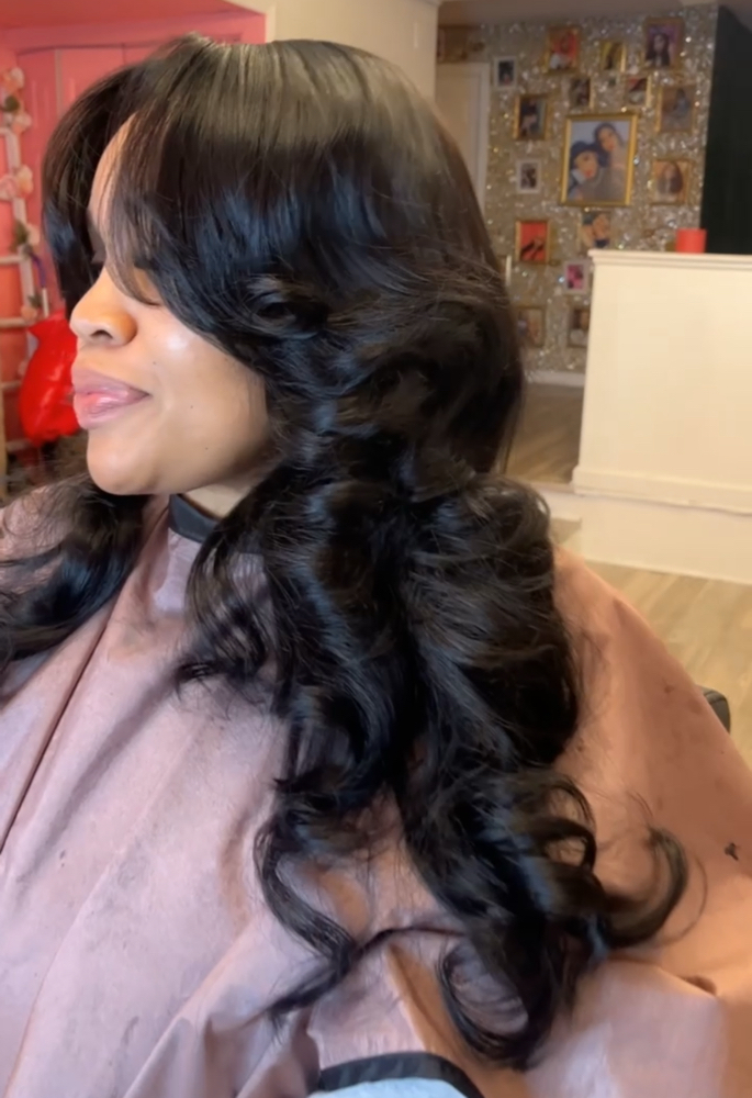 Closure Cap/ Curls Added