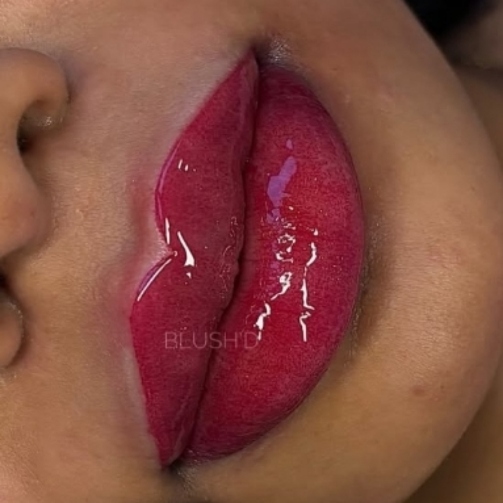 Full Lip Color Tattoo