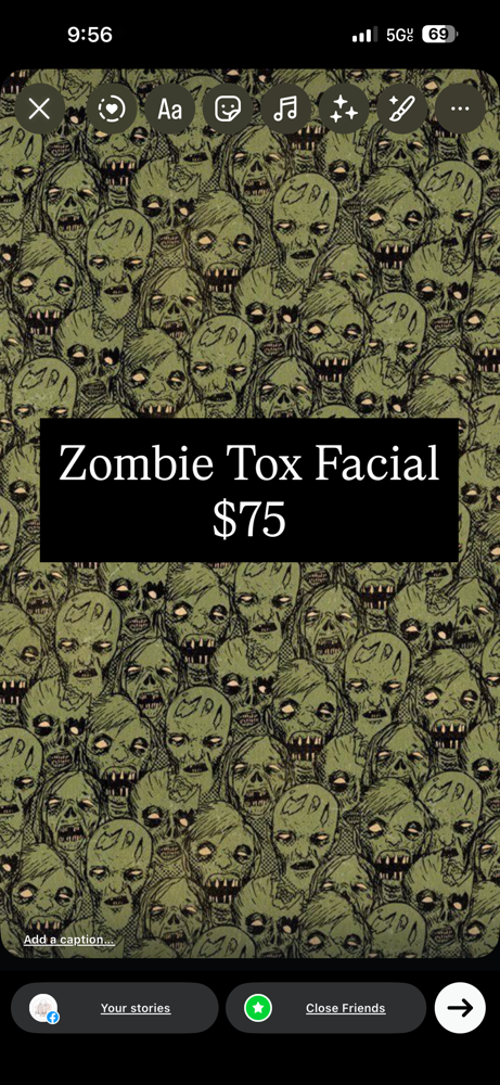 Zombie-Tox Facial