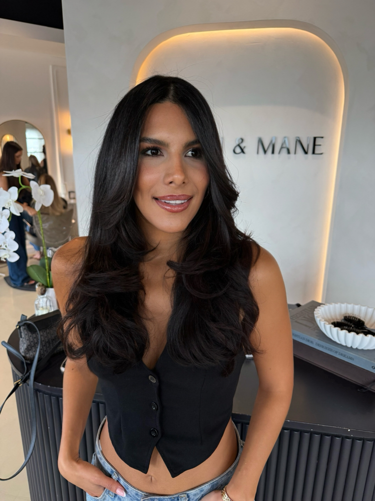 GRAY ROOT TOUCH UP + BLOWOUT at hair by delina- ST. PETE in SAINT PETERSBURG, FL