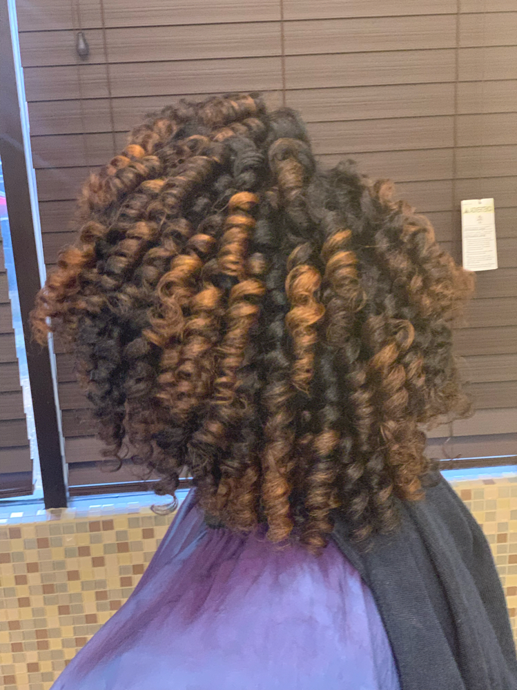 2 strands, Flat twists, Perm Rods