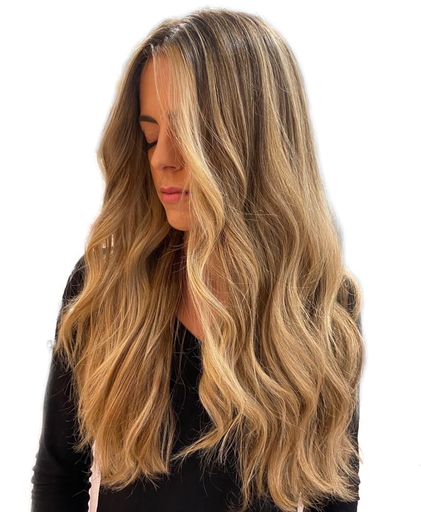 Balayage + Blow Out& Toner