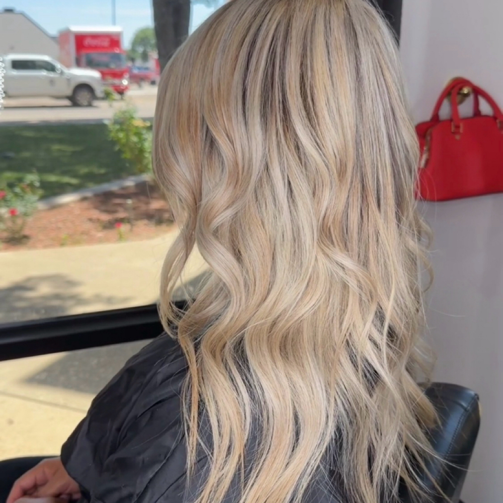 Touchup Long Hair W Color inBetween at JessFIXXhair in Lubbock, TX