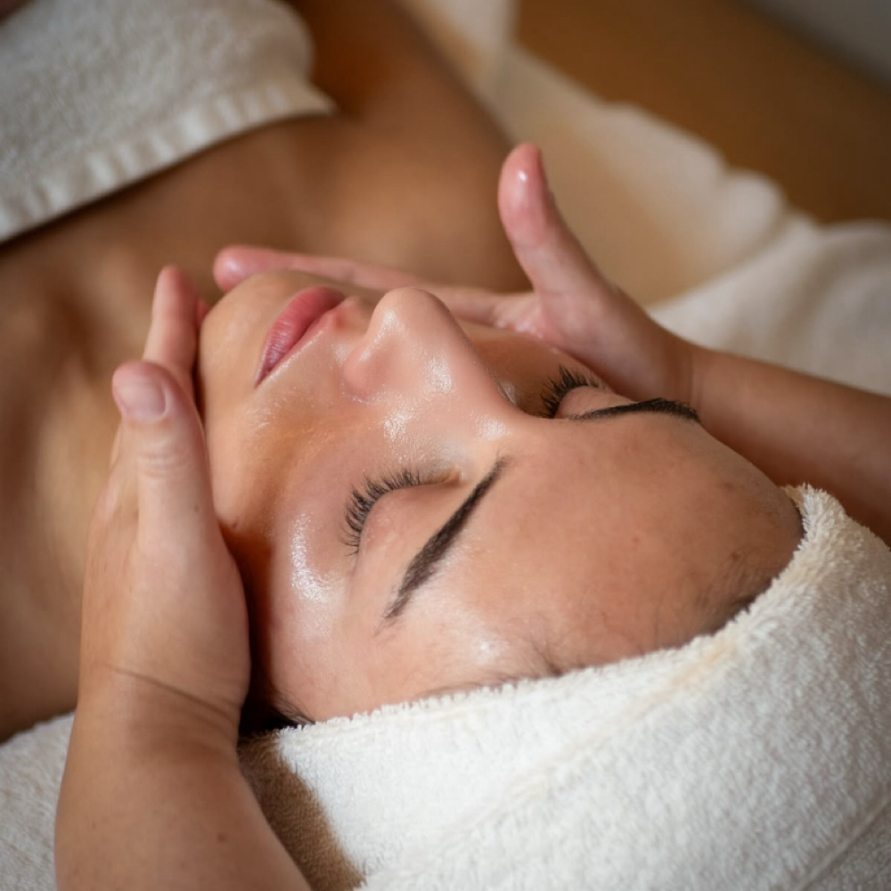 Extra Facial & Decollate Massage at Blush & Bare Beauty in Whitney, TX