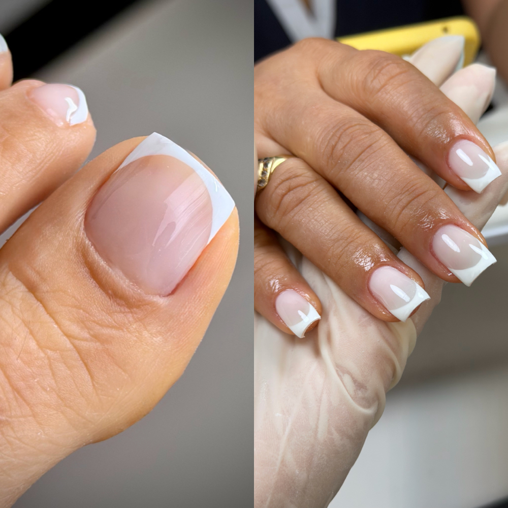 Builder Gel + Basic Pedicure at Pikosnailss in Brandon, FL