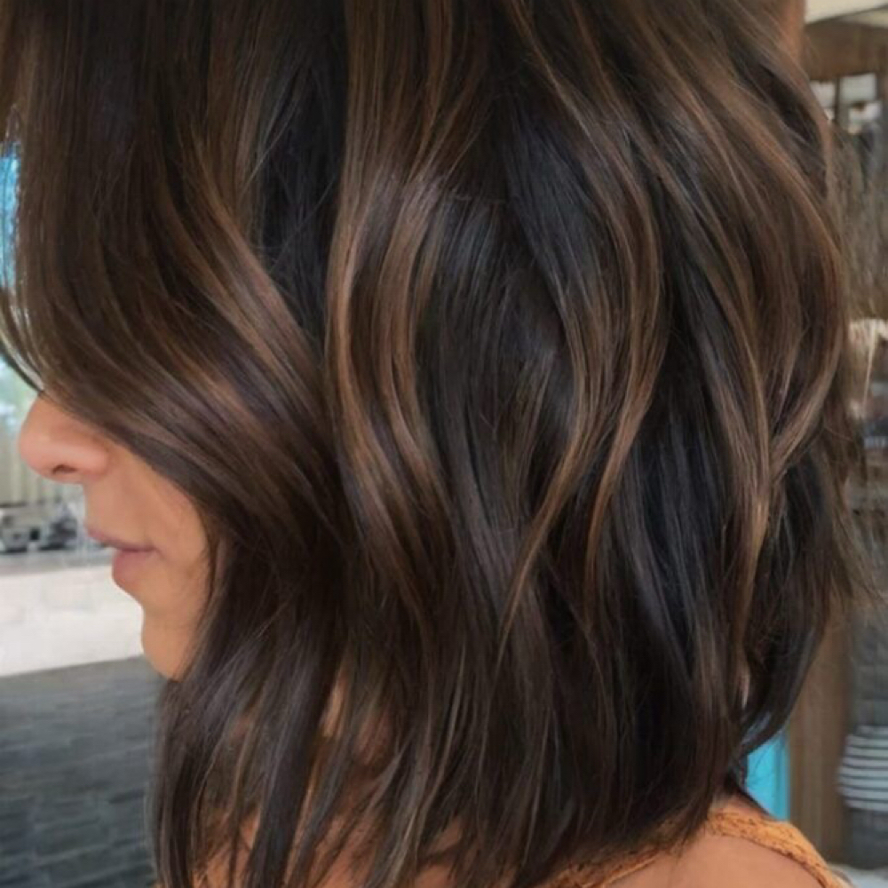 Partial Brunette Lowlights at The Gema Beauty in Round Rock, TX