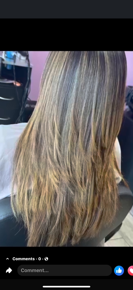 All over Highlights for LONG Hair