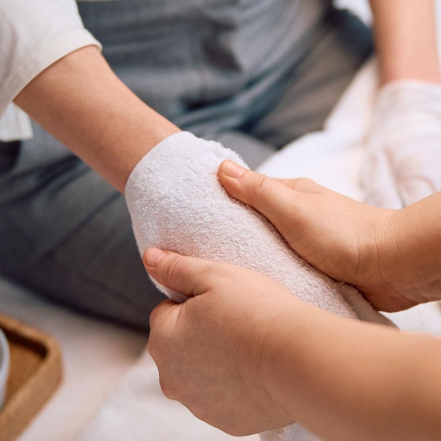 Restorative Hand Wrap Treatment at BeautyOf3 in Jacksonville, NC