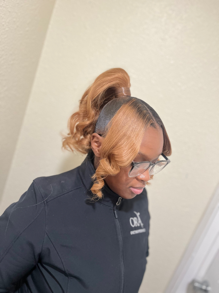 Ponytail + Bangs