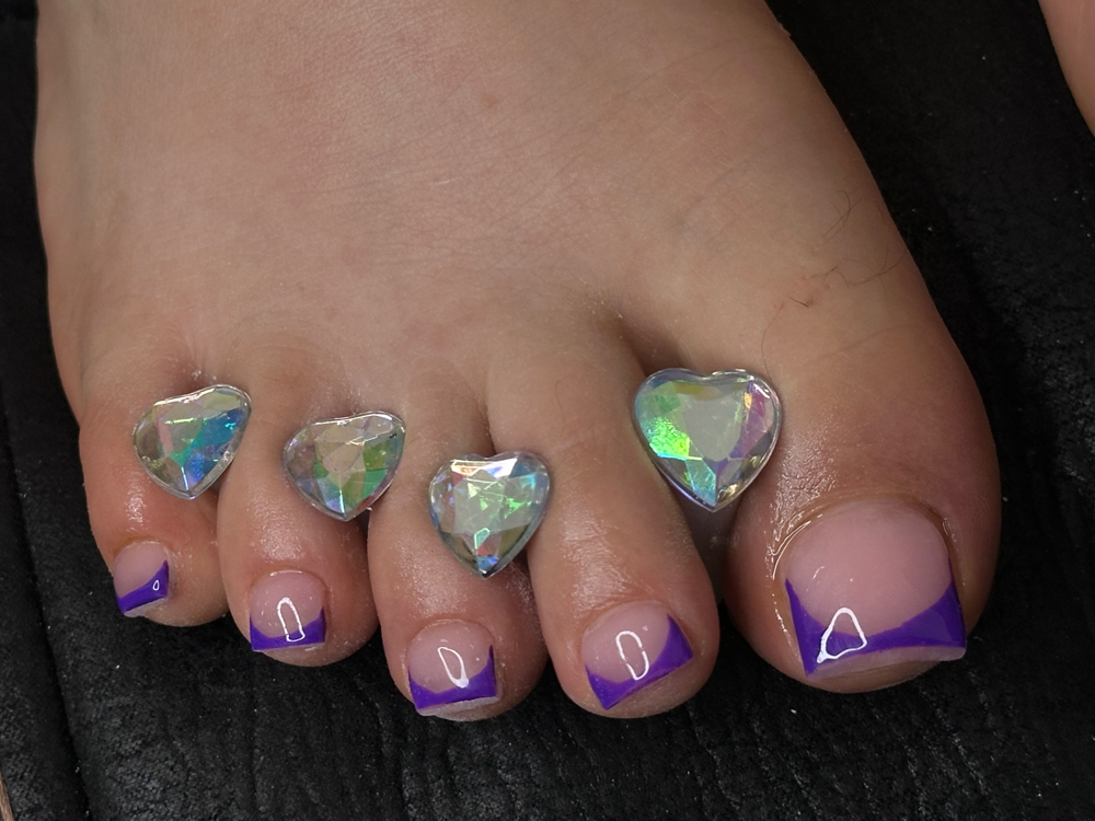 Full Polygel Toe Set