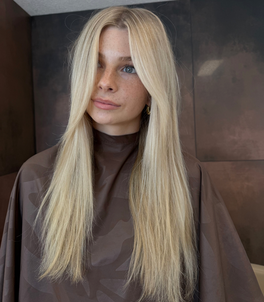 half custom blonde at Abigail Zirkle in Red Bluff, CA