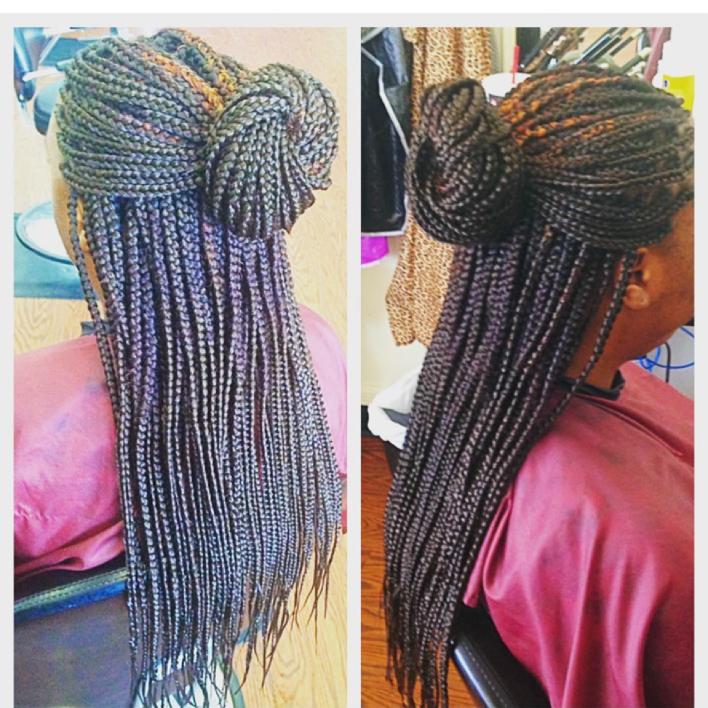 Braids With Hair at TMBHair Studio in Charlotte, NC