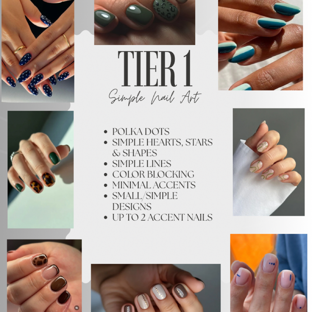 Tier 1 Simple Nail Art at Nailed it by Henny | Cadenita Bella in Bellflower, CA