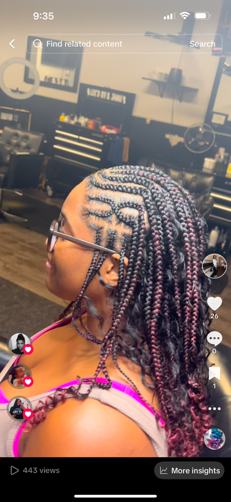 Half Braidz / Half Knotless