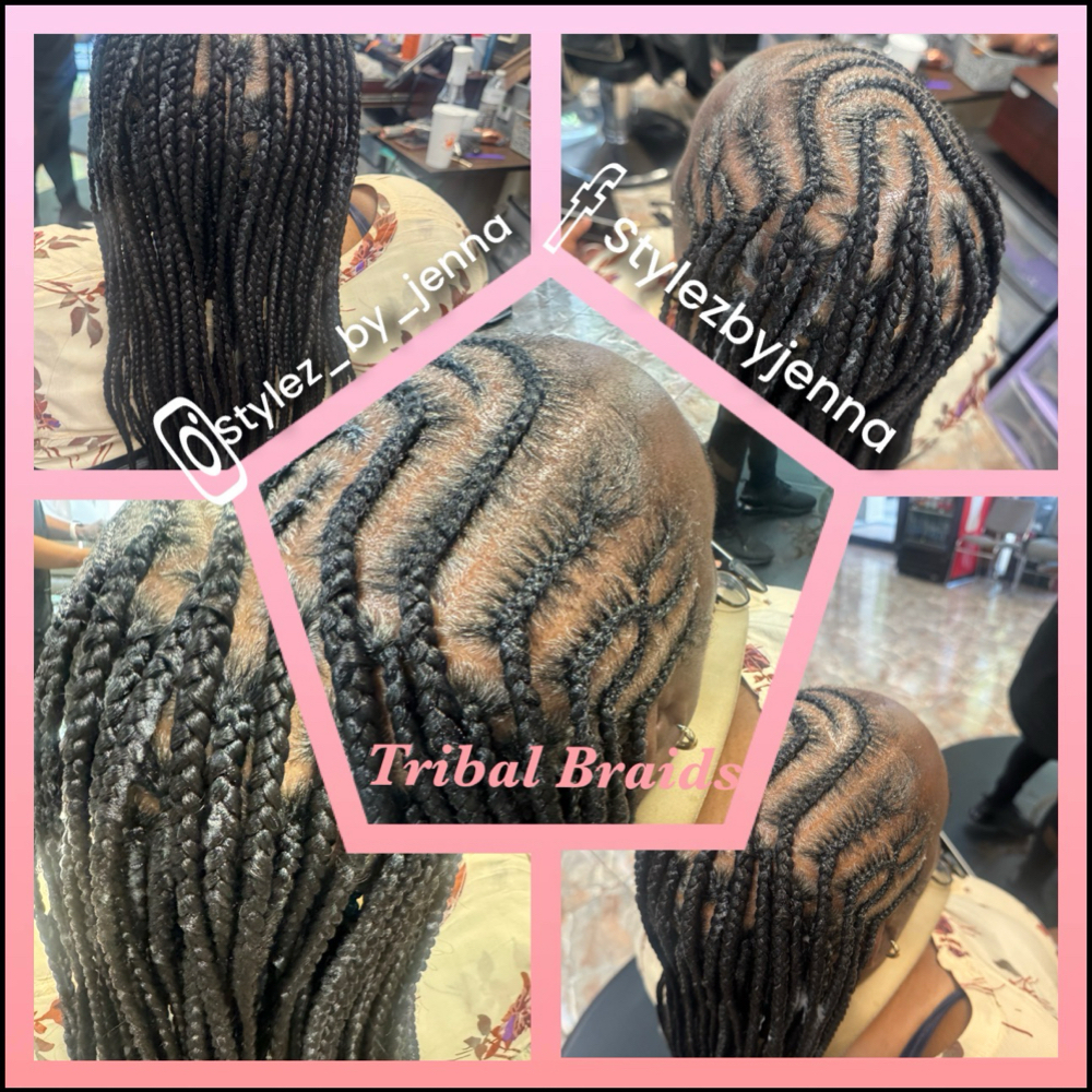 Medium Tribal/Fulani Braids at Stylez by Jenna LLC in Covington, LA